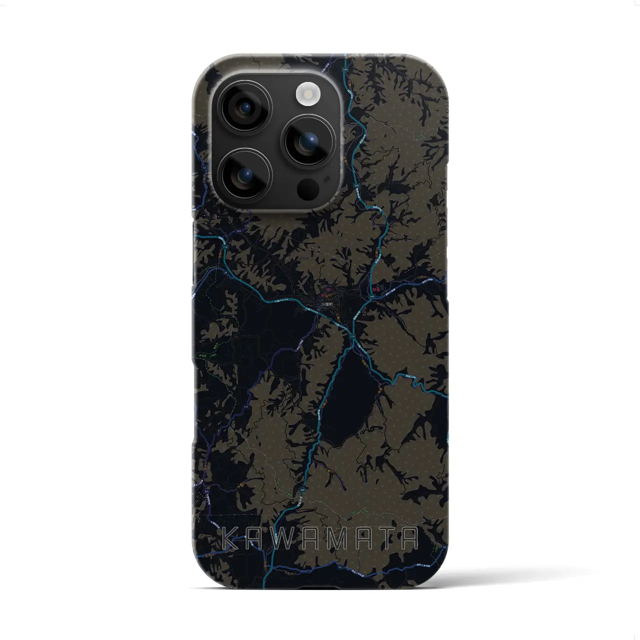 【川俣(福島県)】地図柄iPhoneケース(バックカバータイプ)