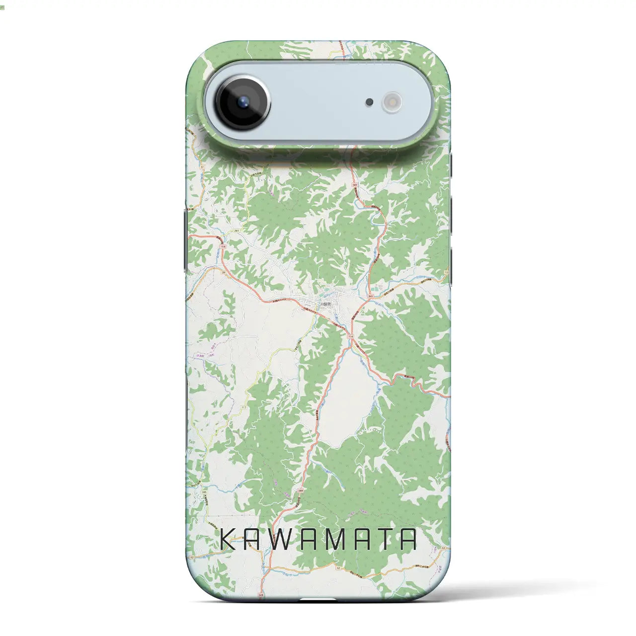 【川俣(福島県)】地図柄iPhoneケース(バックカバータイプ)