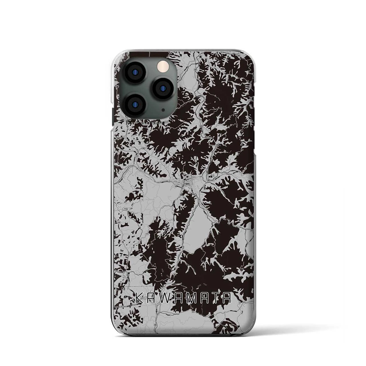 【川俣(福島県)】地図柄iPhoneケース(クリアタイプ)