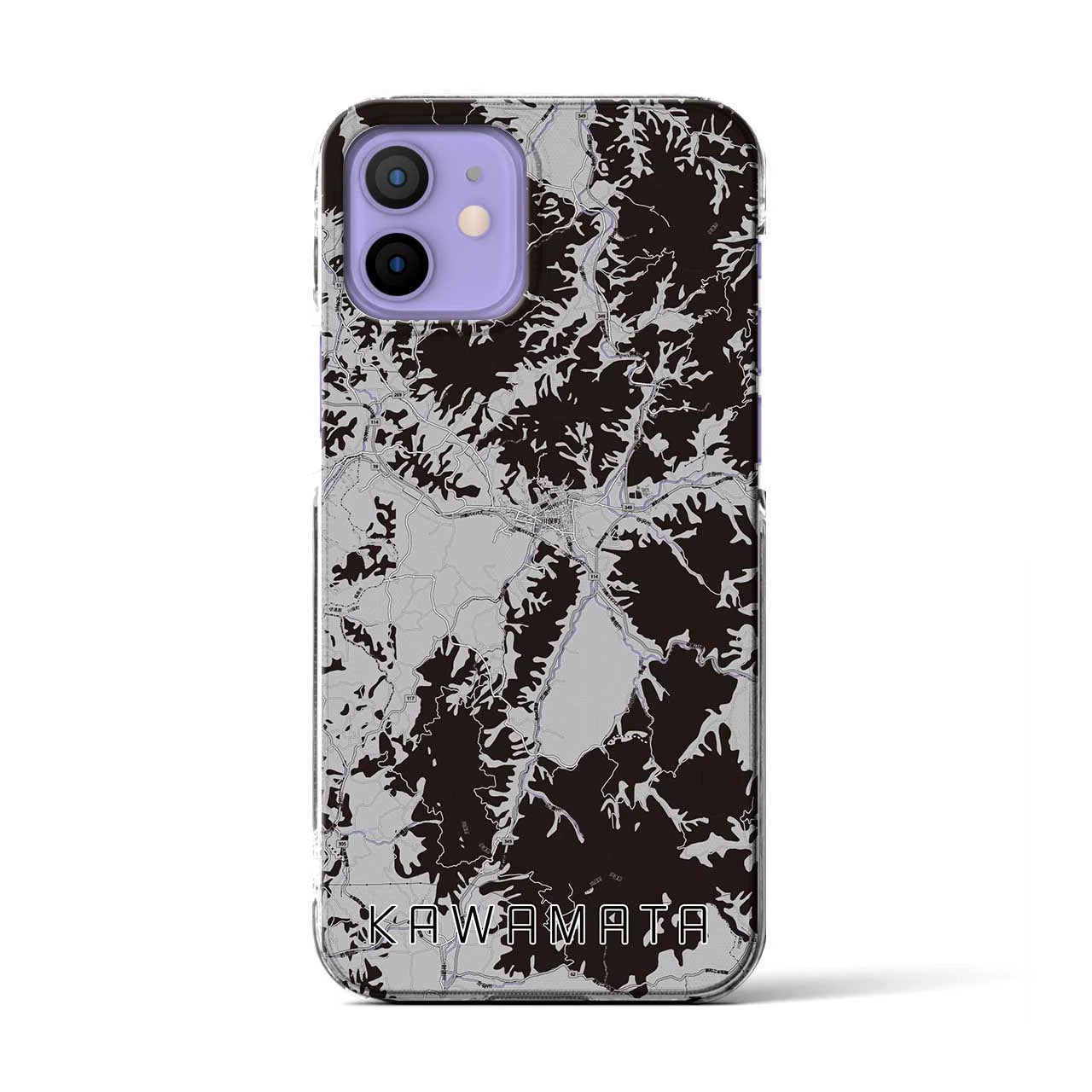 【川俣(福島県)】地図柄iPhoneケース(クリアタイプ)