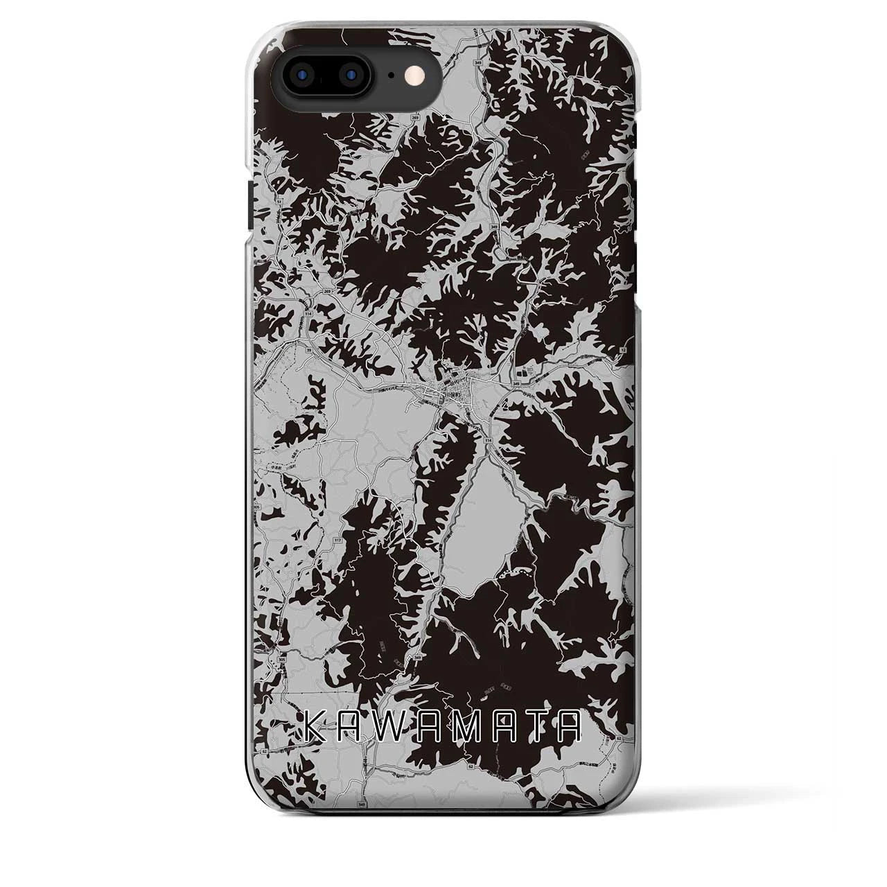 【川俣(福島県)】地図柄iPhoneケース(クリアタイプ)