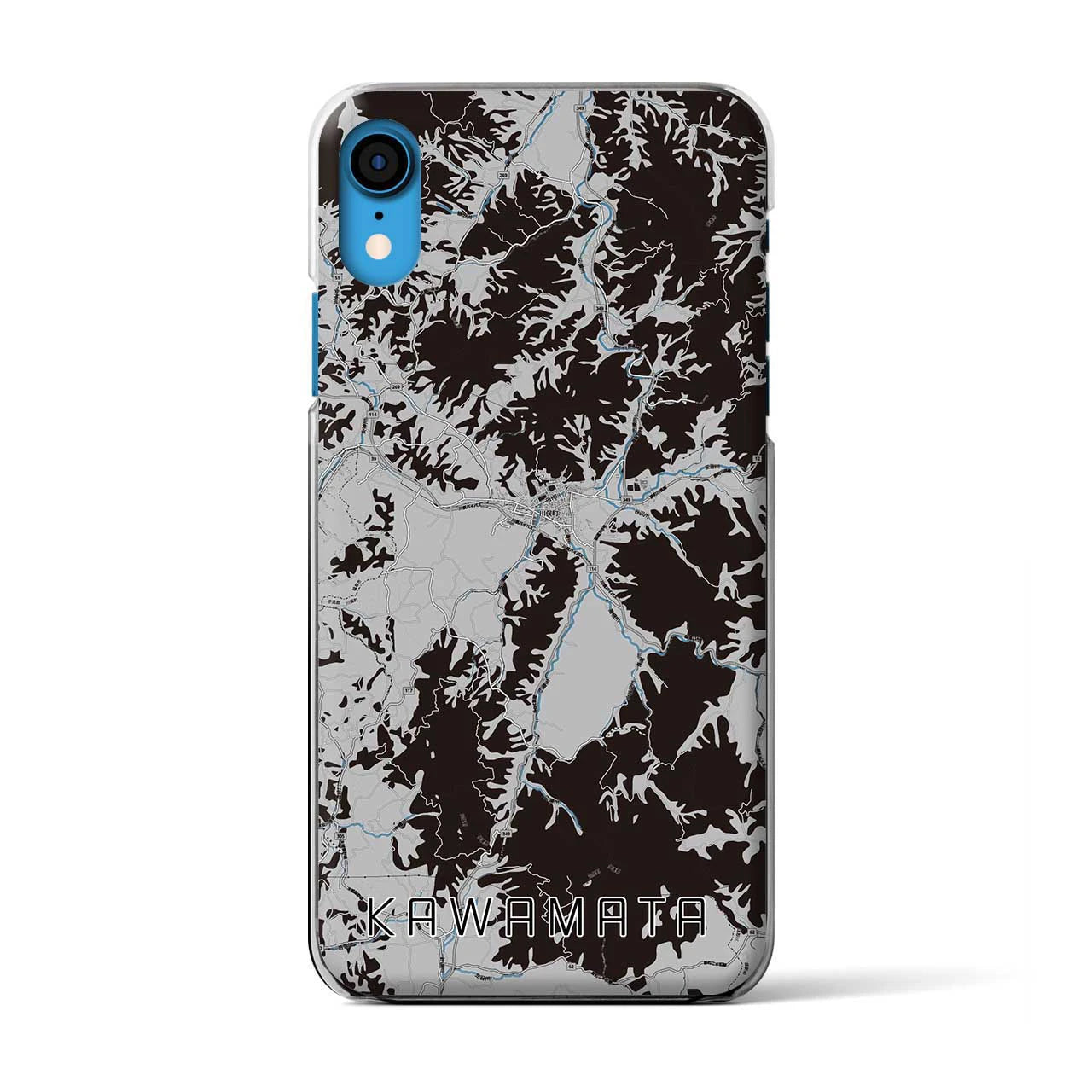 【川俣(福島県)】地図柄iPhoneケース(クリアタイプ)