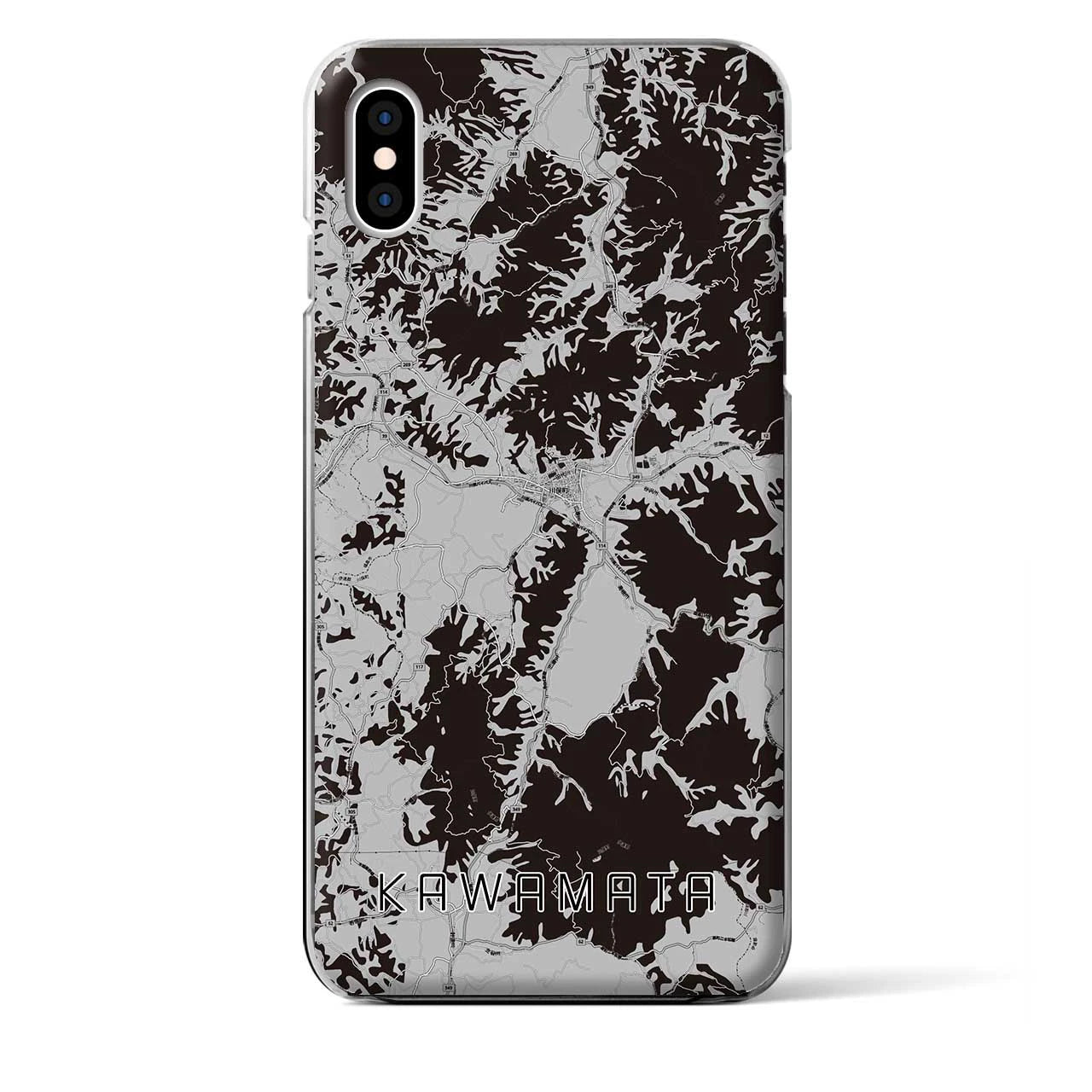 【川俣(福島県)】地図柄iPhoneケース(クリアタイプ)