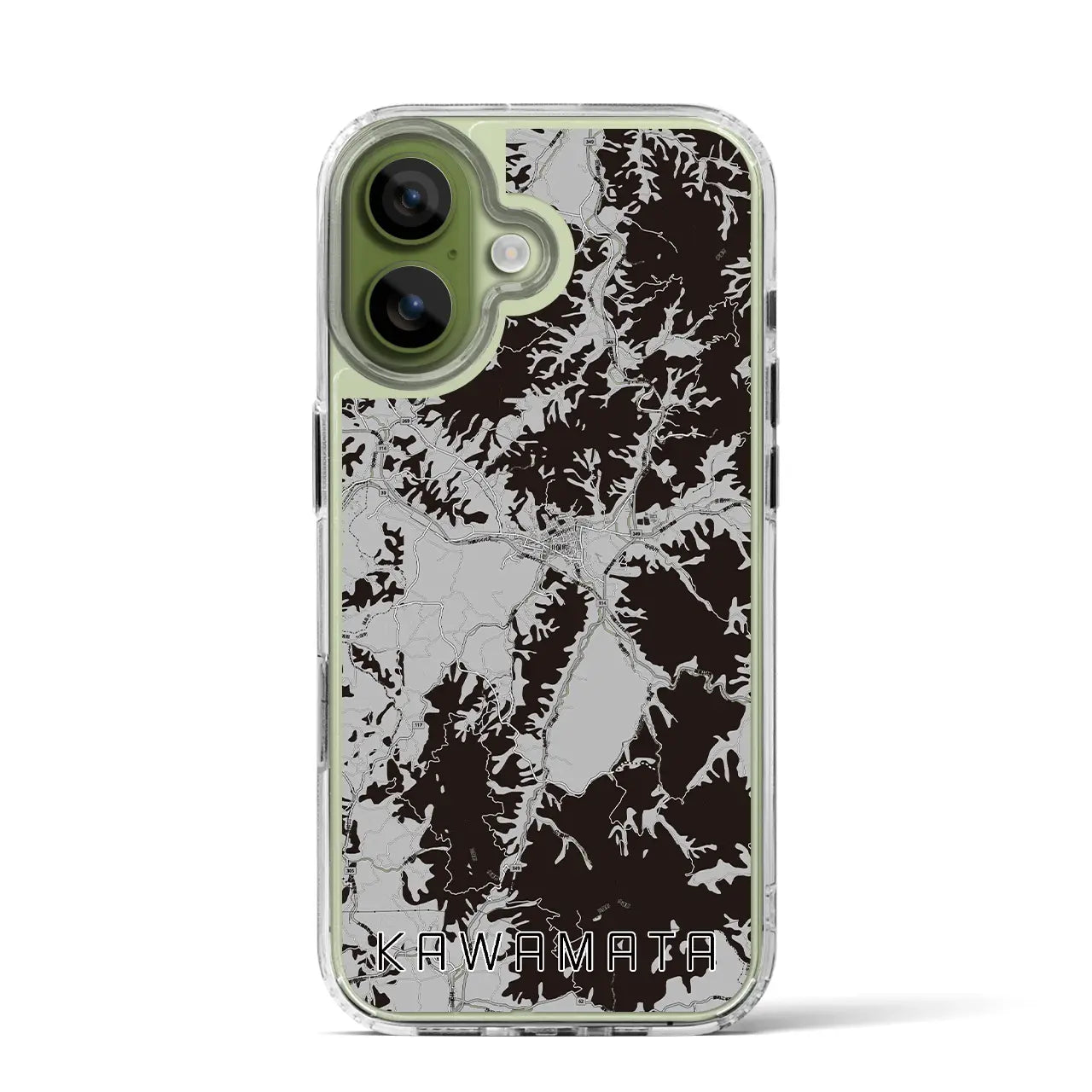 【川俣(福島県)】地図柄iPhoneケース(MagSafeタイプ)