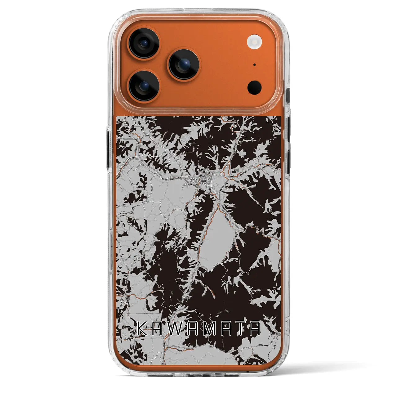 【川俣(福島県)】地図柄iPhoneケース(MagSafeタイプ)