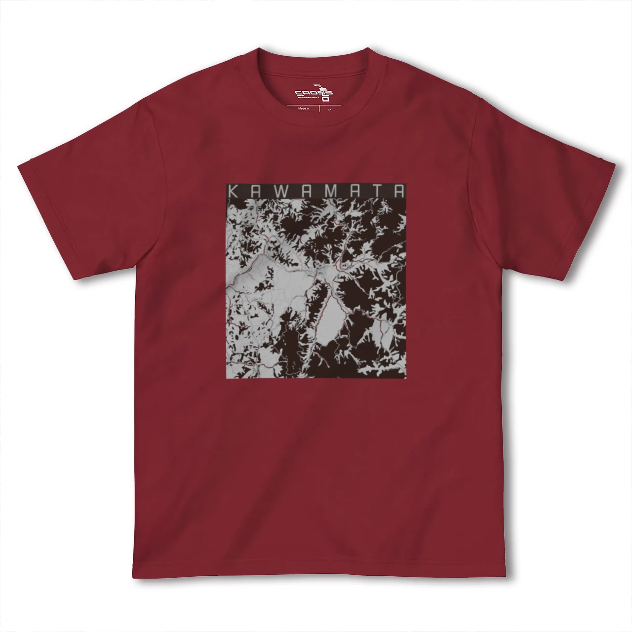 【川俣(福島県)】地図柄ヘビーウェイトTシャツ