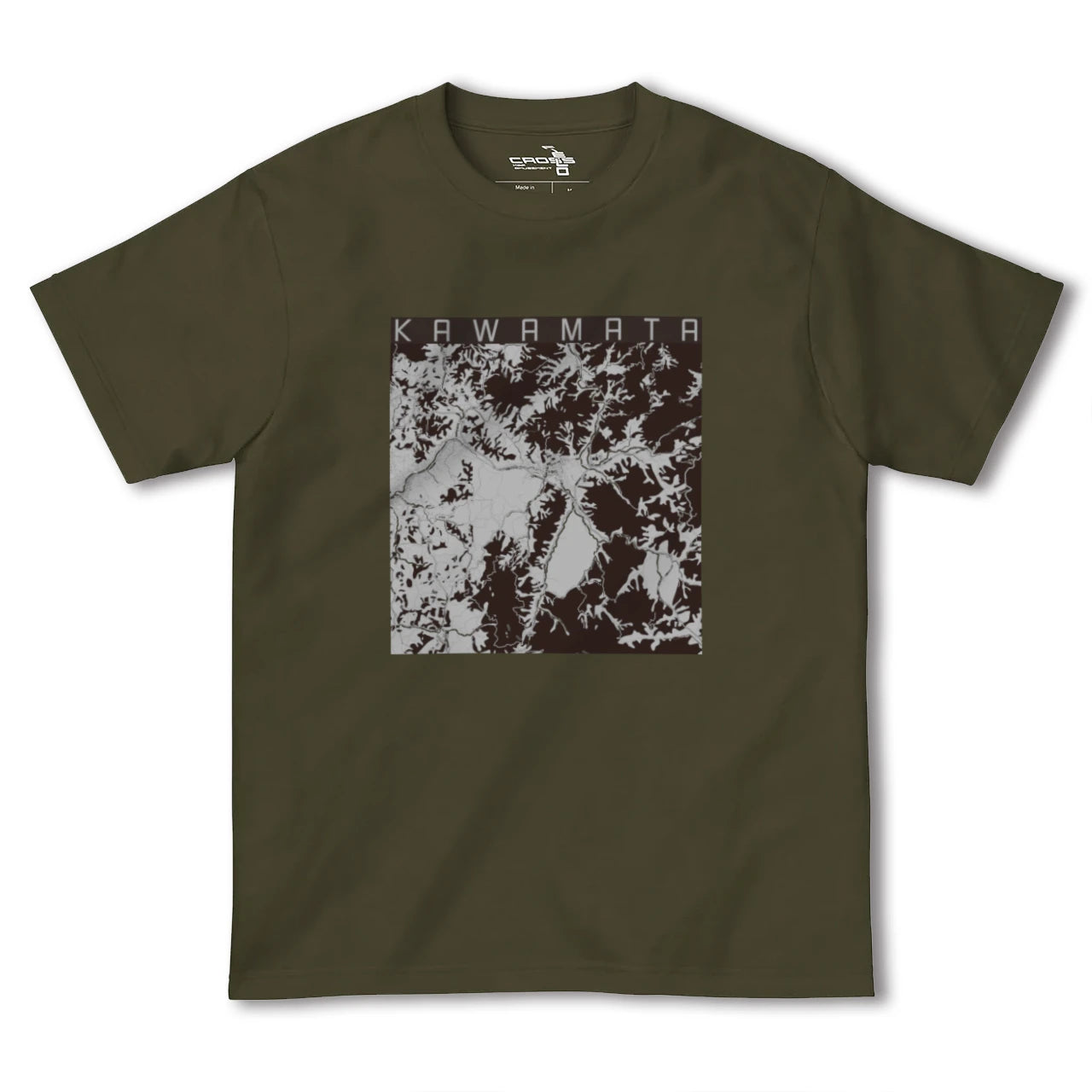 【川俣(福島県)】地図柄ヘビーウェイトTシャツ