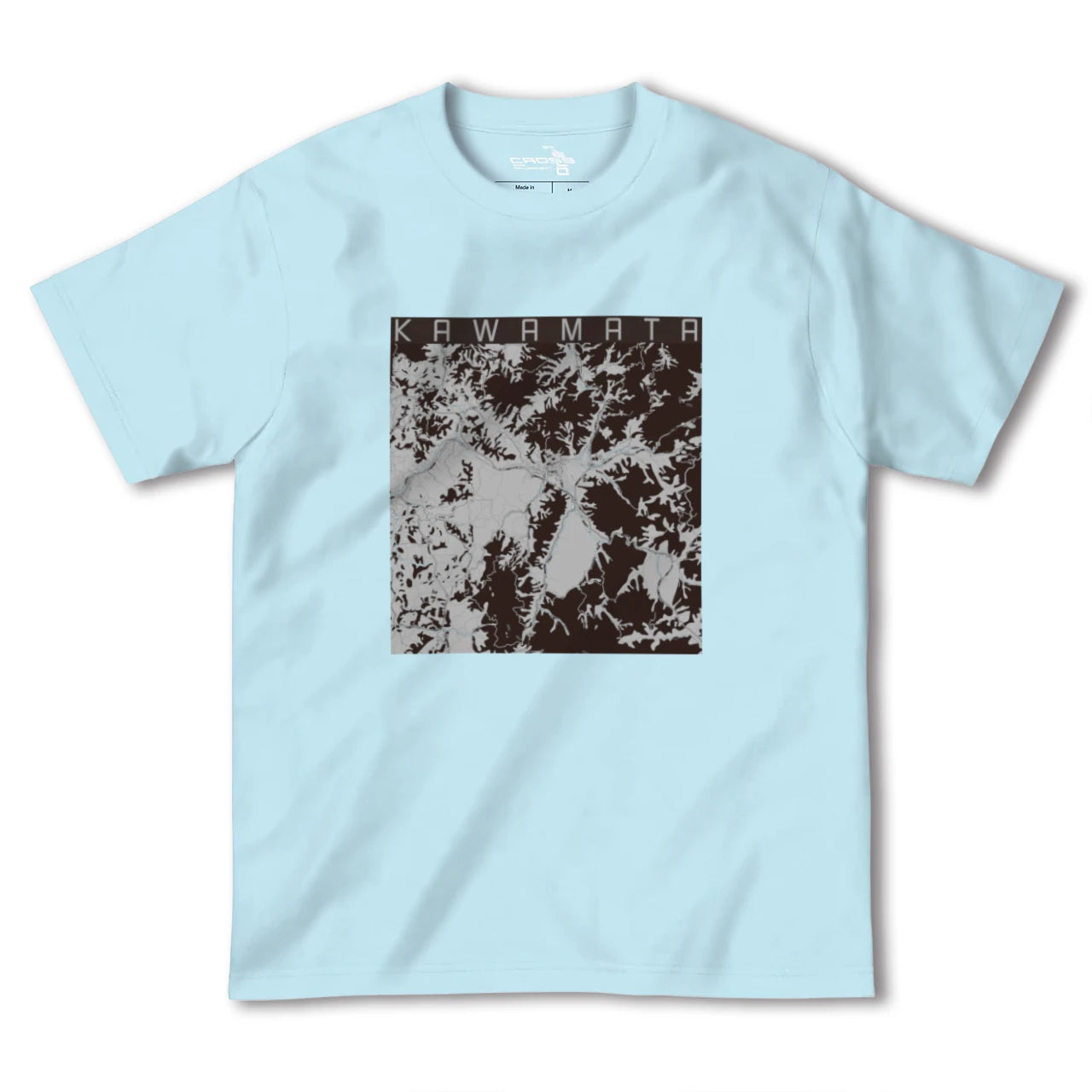 【川俣(福島県)】地図柄ヘビーウェイトTシャツ