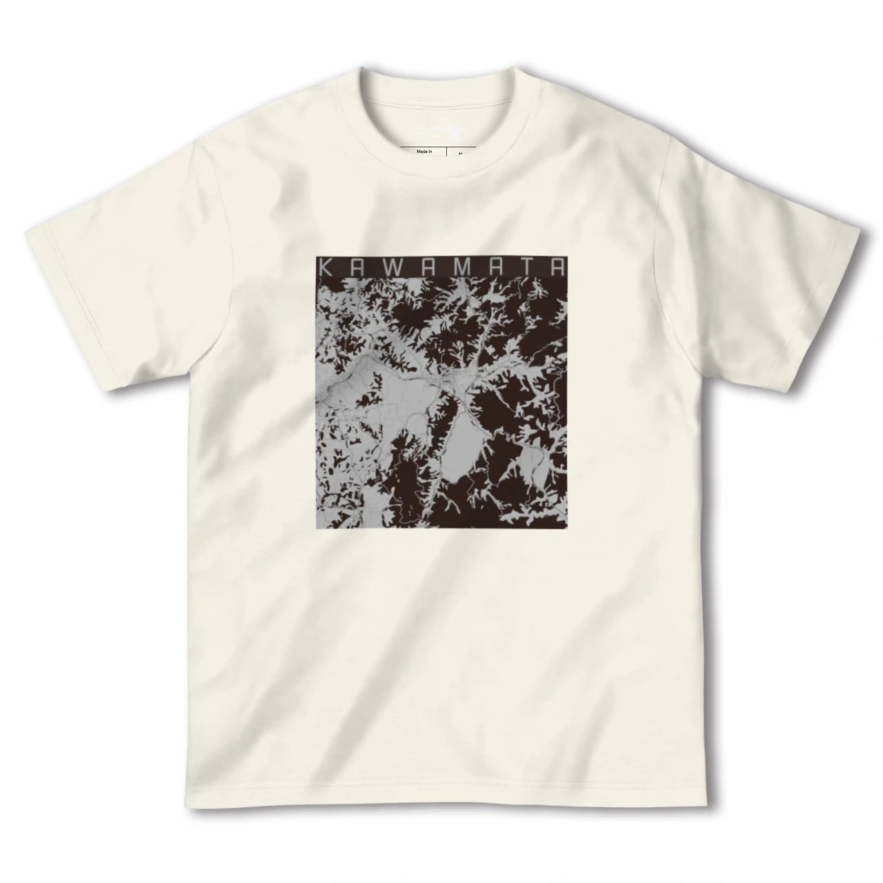 【川俣(福島県)】地図柄ヘビーウェイトTシャツ