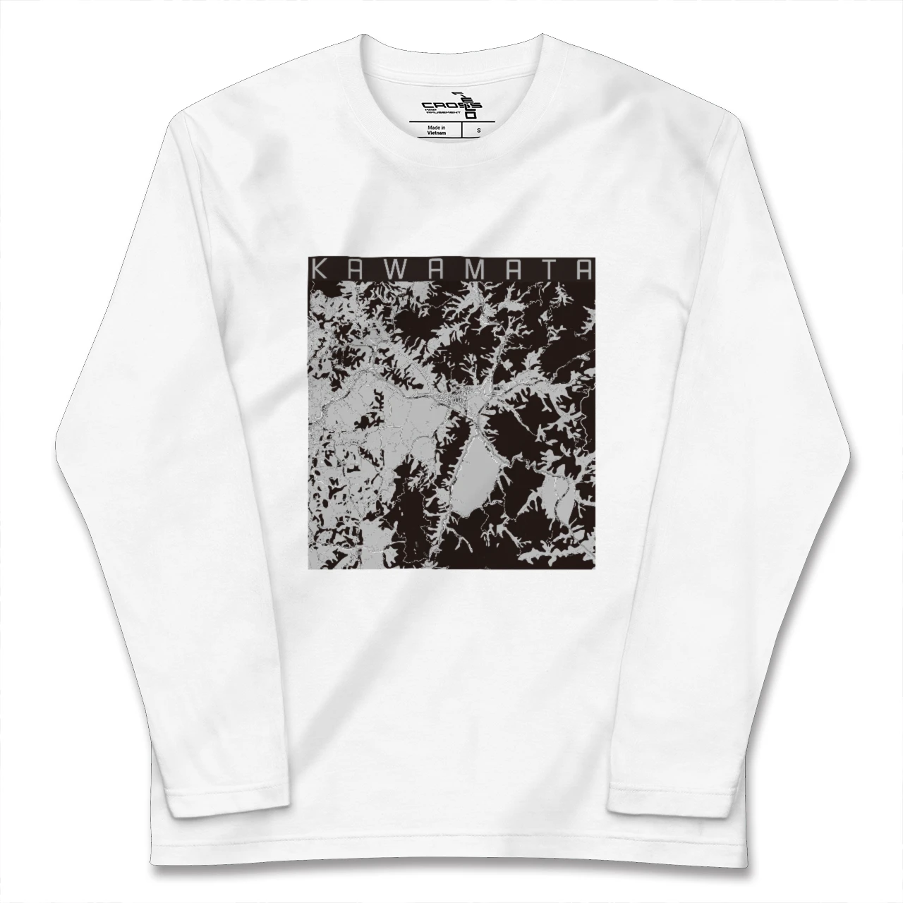 【川俣(福島県)】地図柄ロングスリーブTシャツ