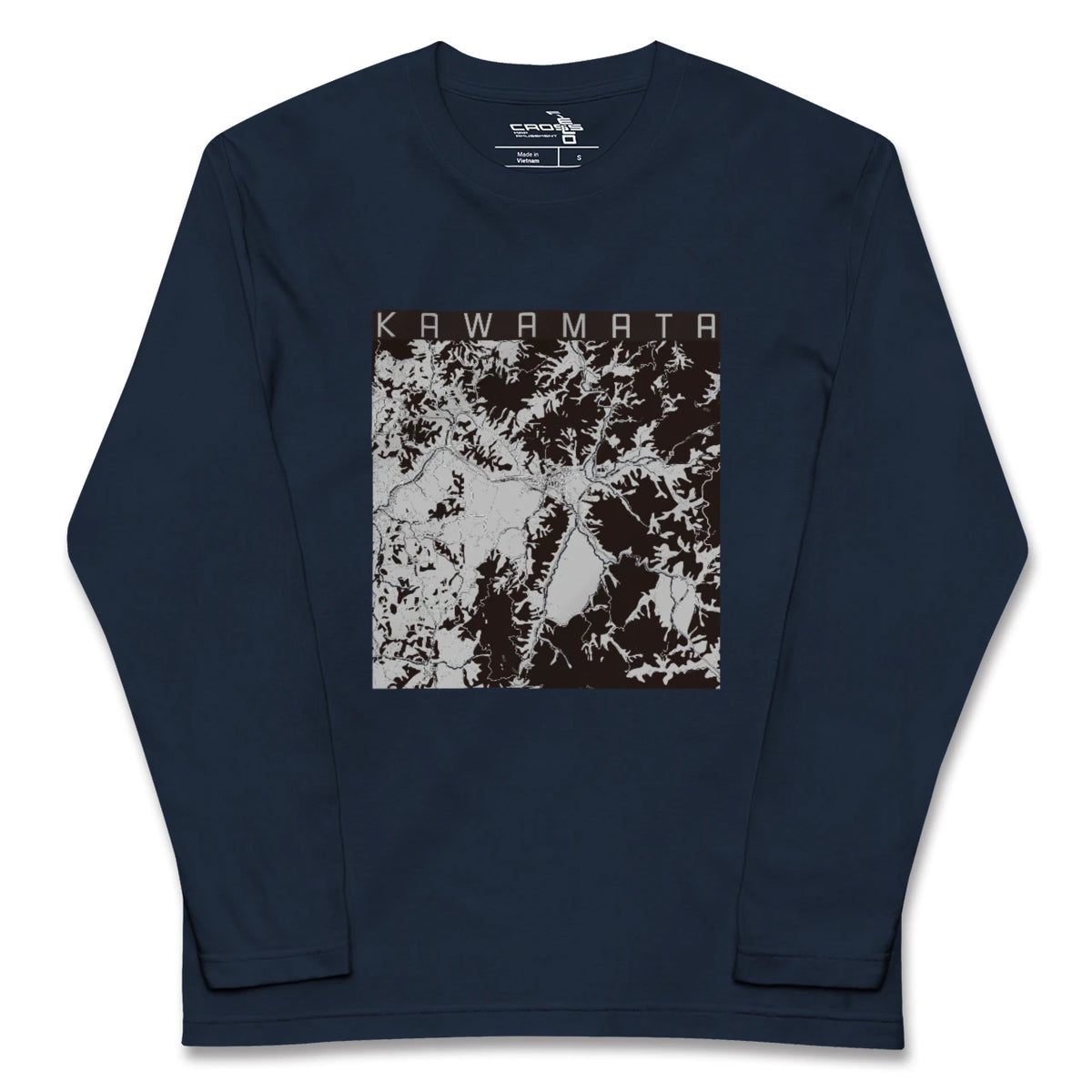 【川俣(福島県)】地図柄ロングスリーブTシャツ
