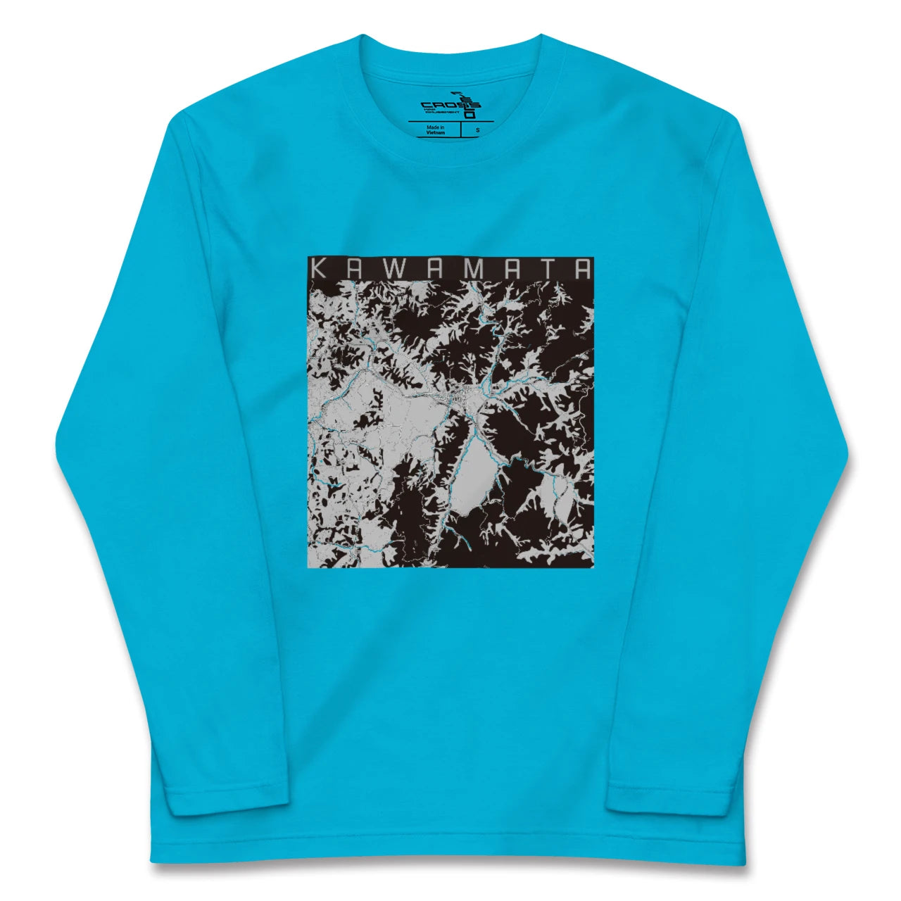 【川俣(福島県)】地図柄ロングスリーブTシャツ