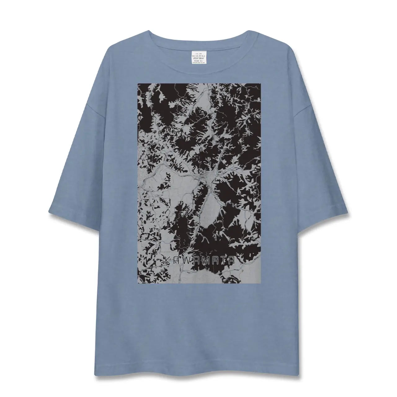 【川俣(福島県)】地図柄ビッグシルエットTシャツ
