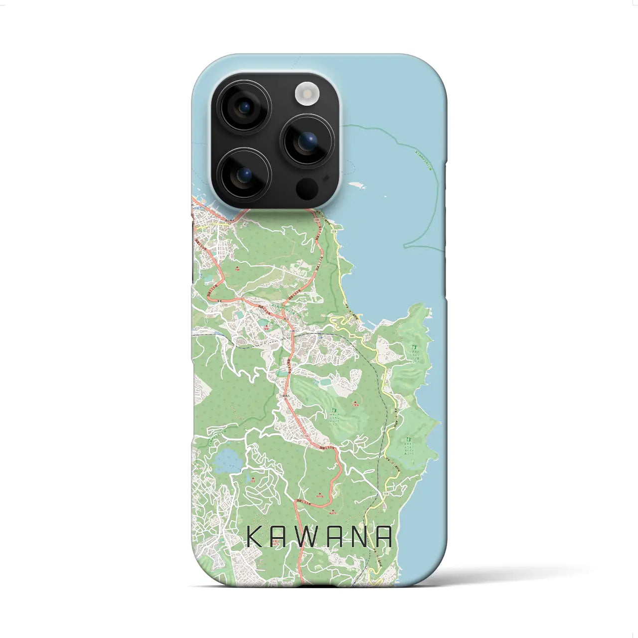 【川奈(静岡県)】地図柄iPhoneケース(バックカバータイプ)