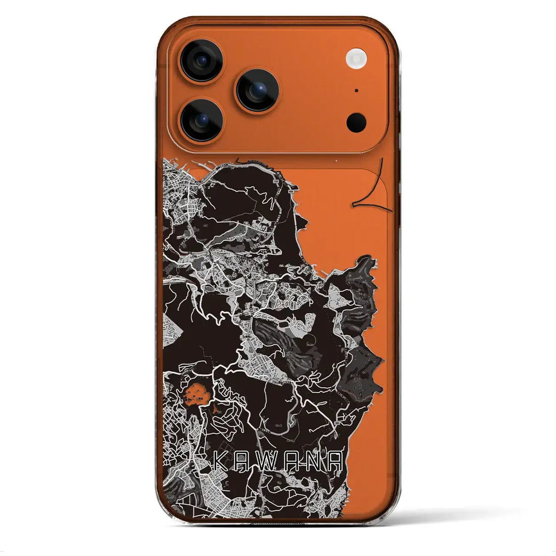 【川奈(静岡県)】地図柄iPhoneケース(クリアタイプ)