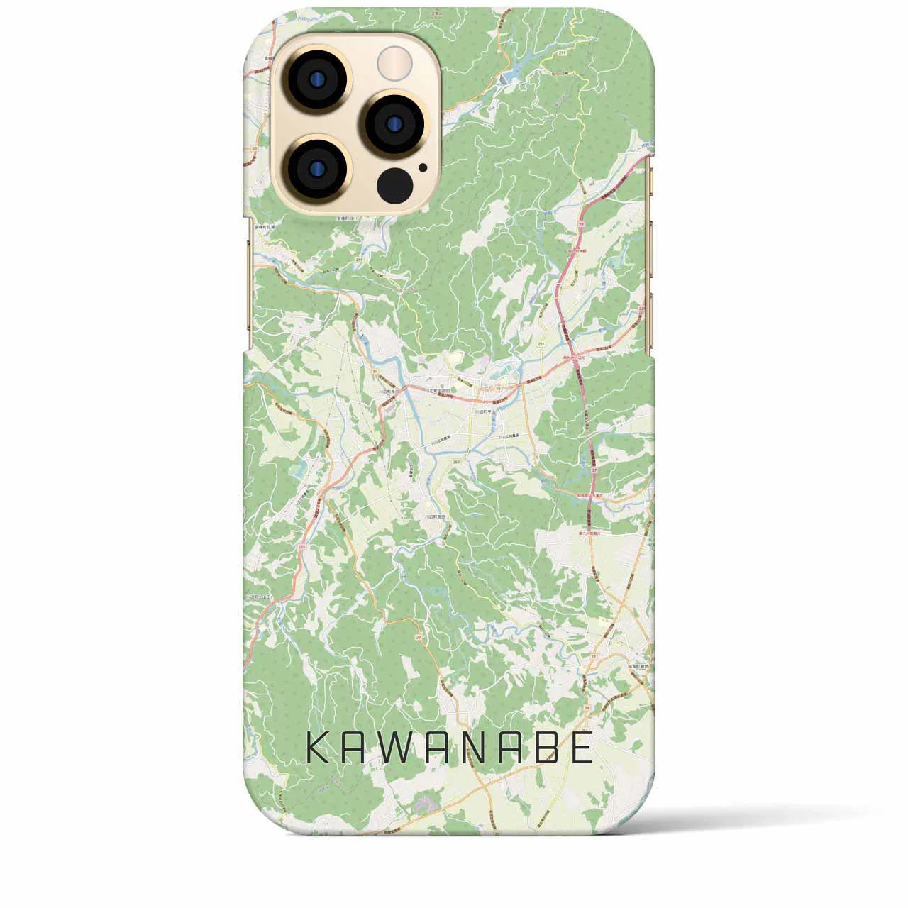 【川辺(鹿児島県)】地図柄iPhoneケース(バックカバータイプ)