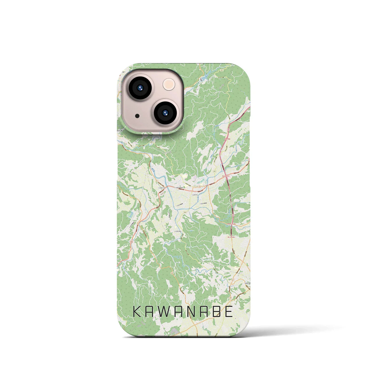 【川辺(鹿児島県)】地図柄iPhoneケース(バックカバータイプ)