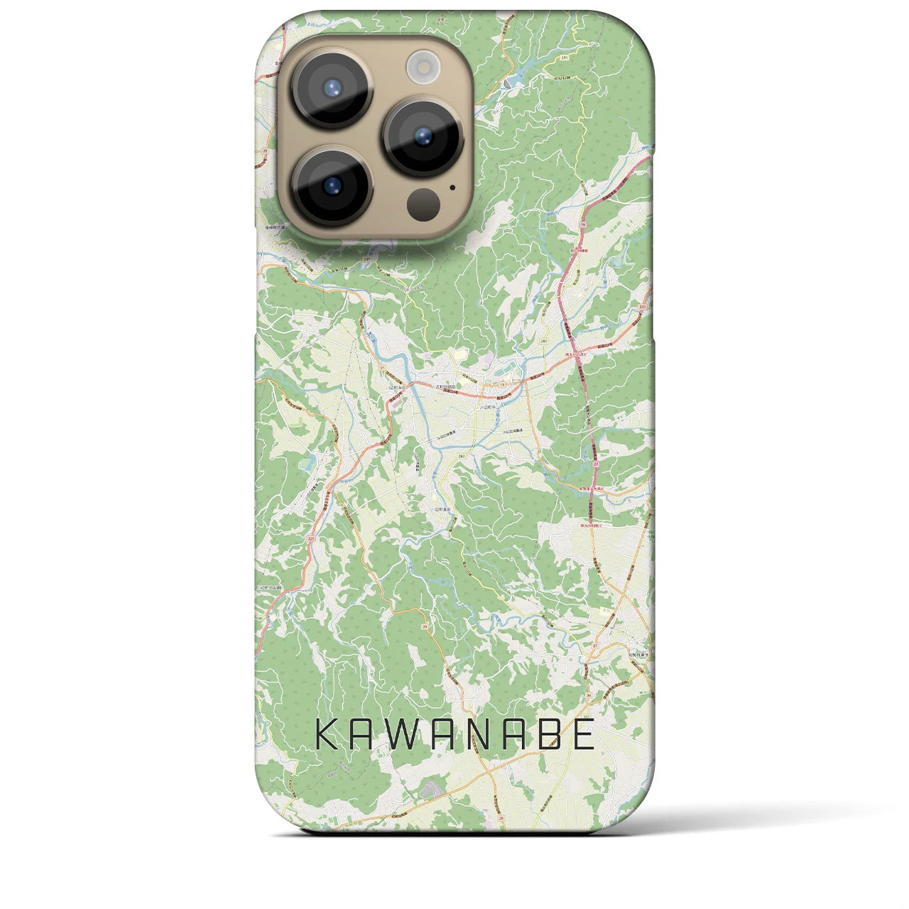【川辺(鹿児島県)】地図柄iPhoneケース(バックカバータイプ)