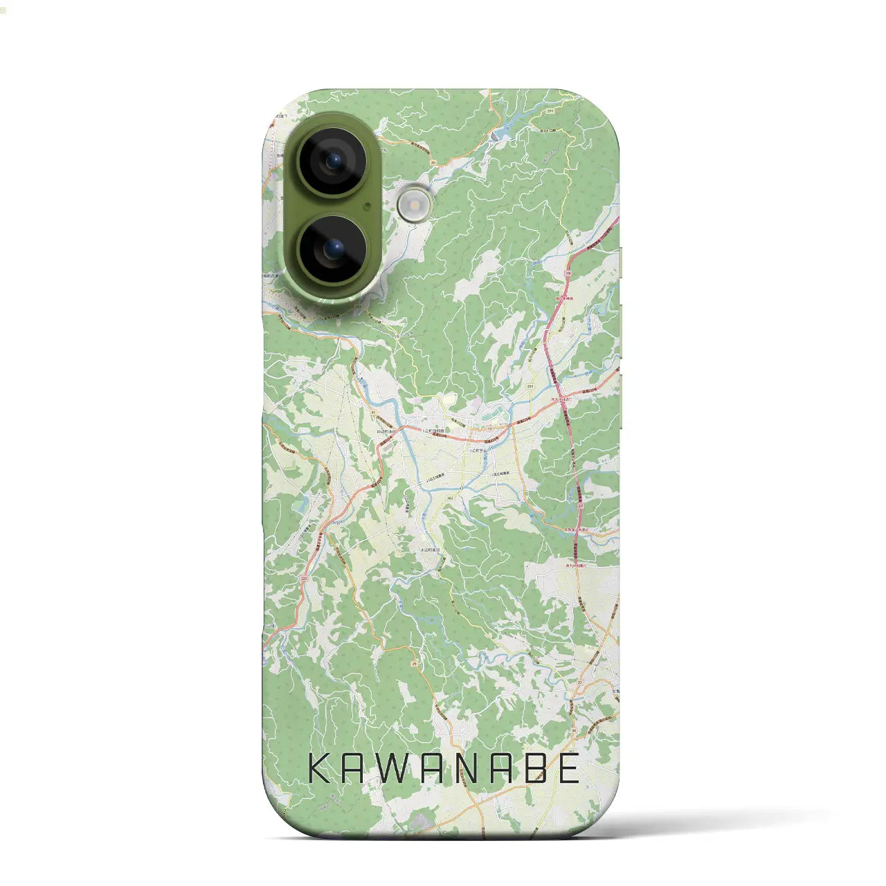 【川辺(鹿児島県)】地図柄iPhoneケース(バックカバータイプ)
