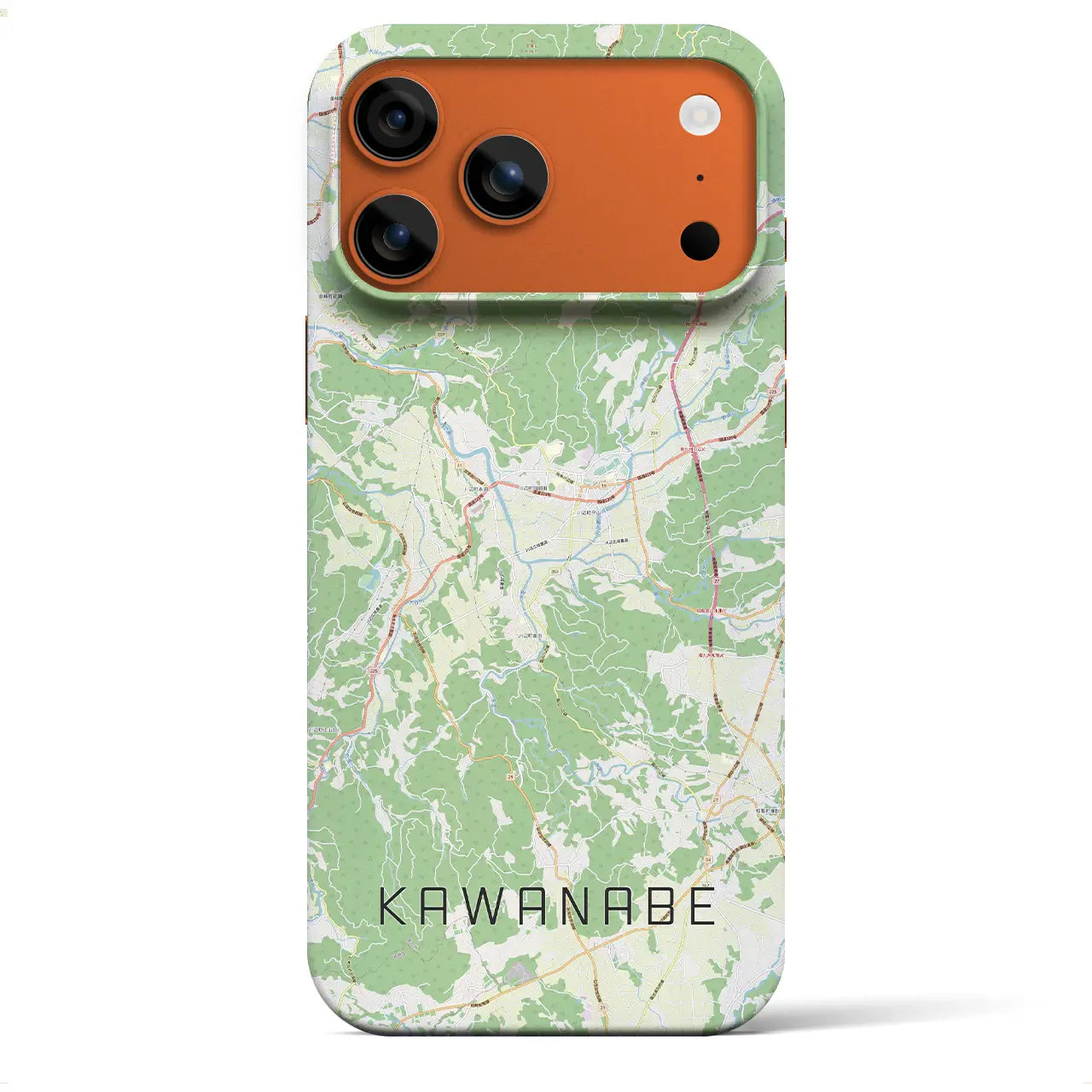 【川辺(鹿児島県)】地図柄iPhoneケース(バックカバータイプ)