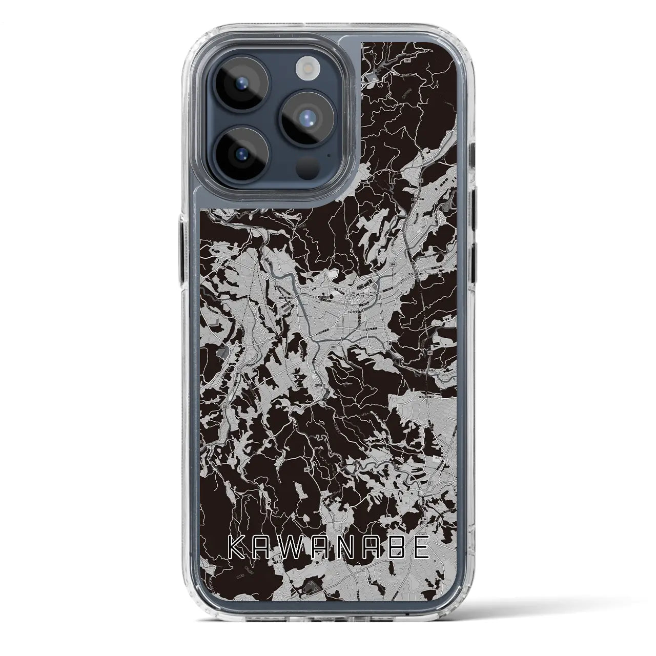 【川辺(鹿児島県)】地図柄iPhoneケース(MagSafeタイプ)