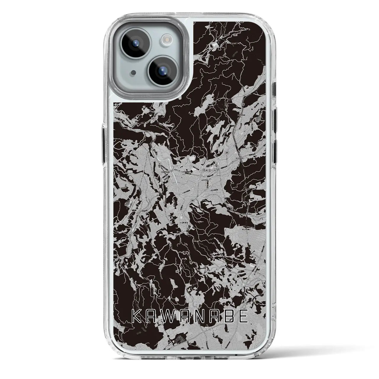 【川辺(鹿児島県)】地図柄iPhoneケース(MagSafeタイプ)