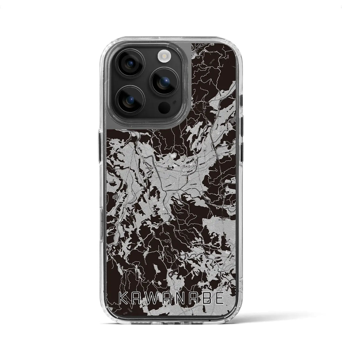 【川辺(鹿児島県)】地図柄iPhoneケース(MagSafeタイプ)