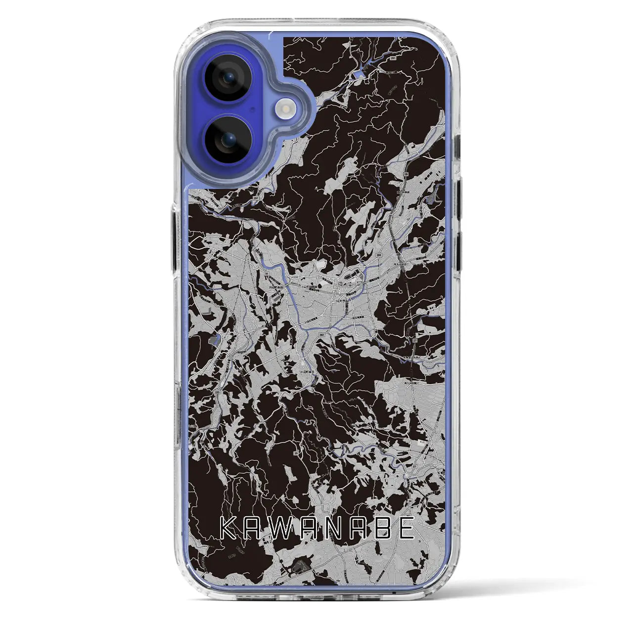 【川辺(鹿児島県)】地図柄iPhoneケース(MagSafeタイプ)