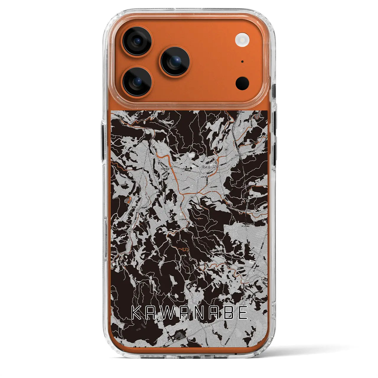 【川辺(鹿児島県)】地図柄iPhoneケース(MagSafeタイプ)