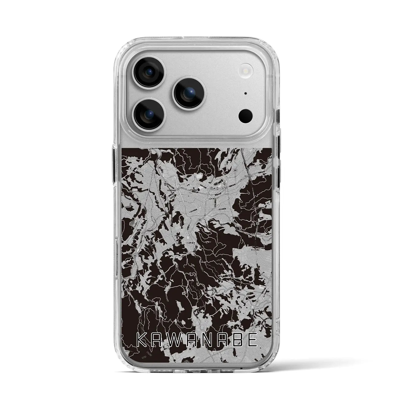 【川辺(鹿児島県)】地図柄iPhoneケース(MagSafeタイプ)