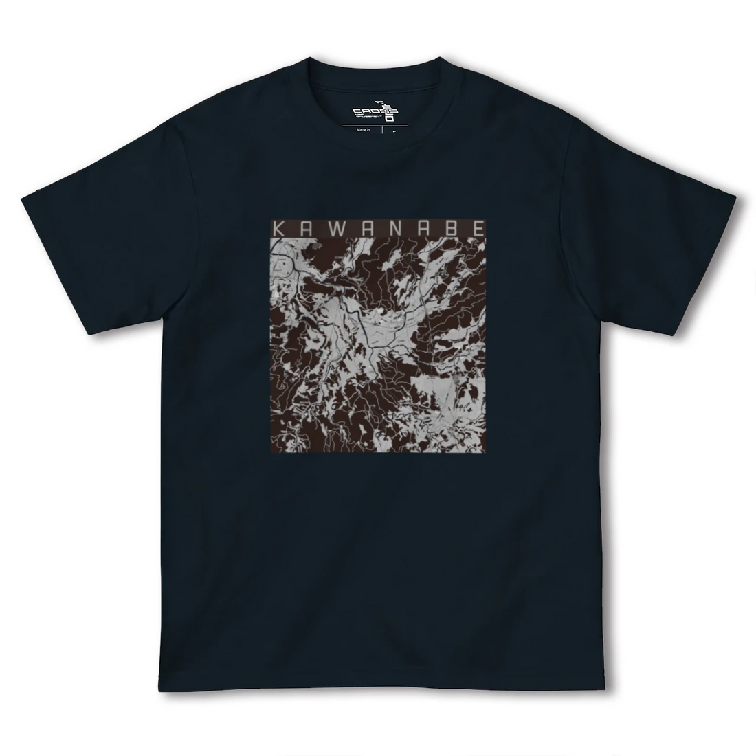 【川辺(鹿児島県)】地図柄ヘビーウェイトTシャツ