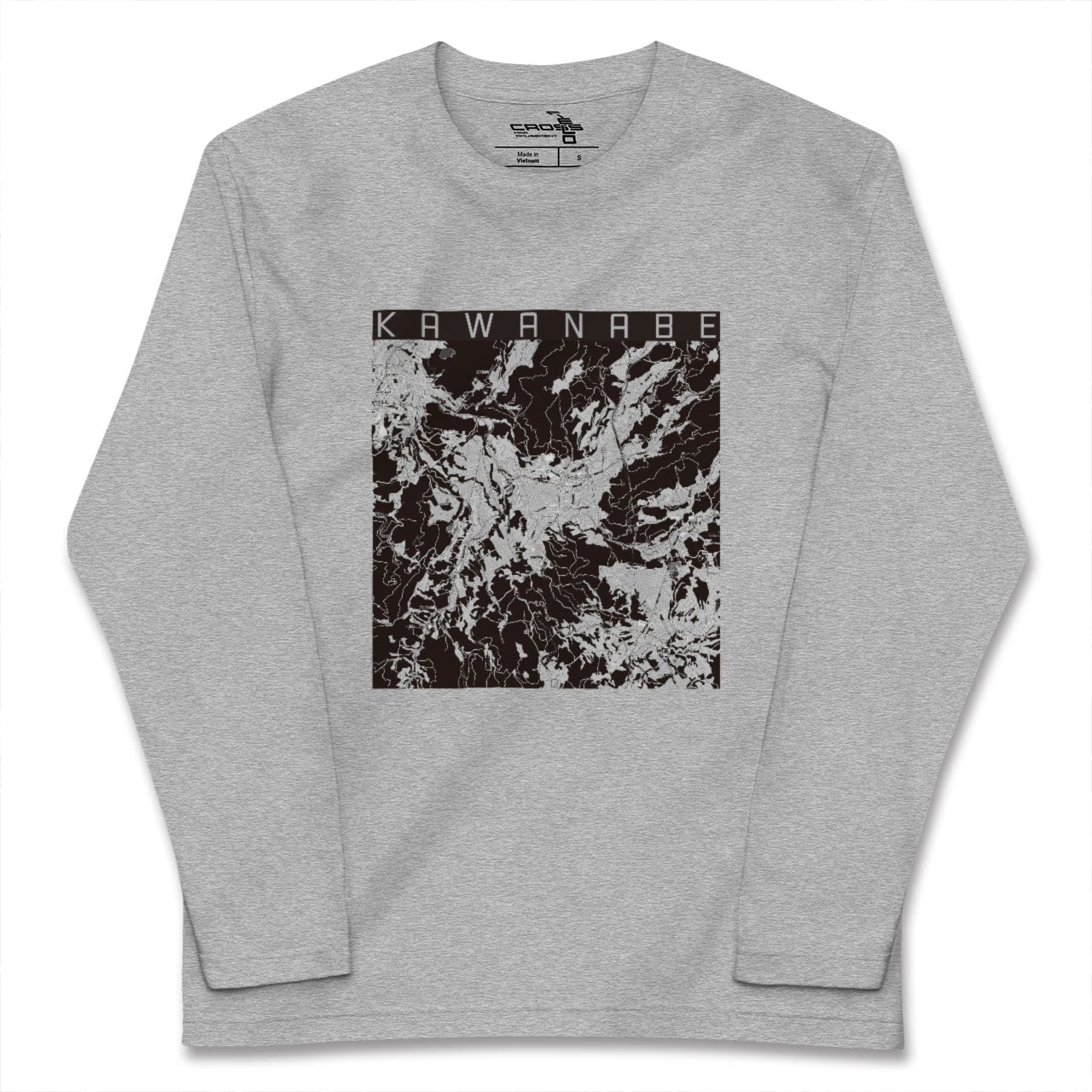 【川辺(鹿児島県)】地図柄ロングスリーブTシャツ