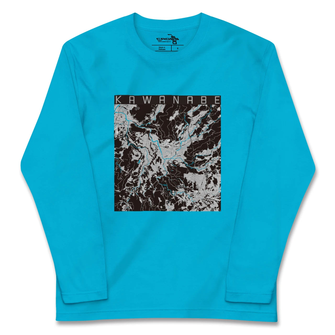 【川辺(鹿児島県)】地図柄ロングスリーブTシャツ