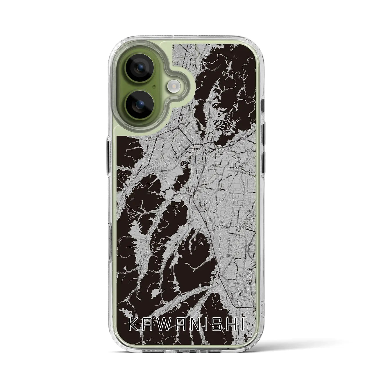 【川西(山形県)】地図柄iPhoneケース(MagSafeタイプ)