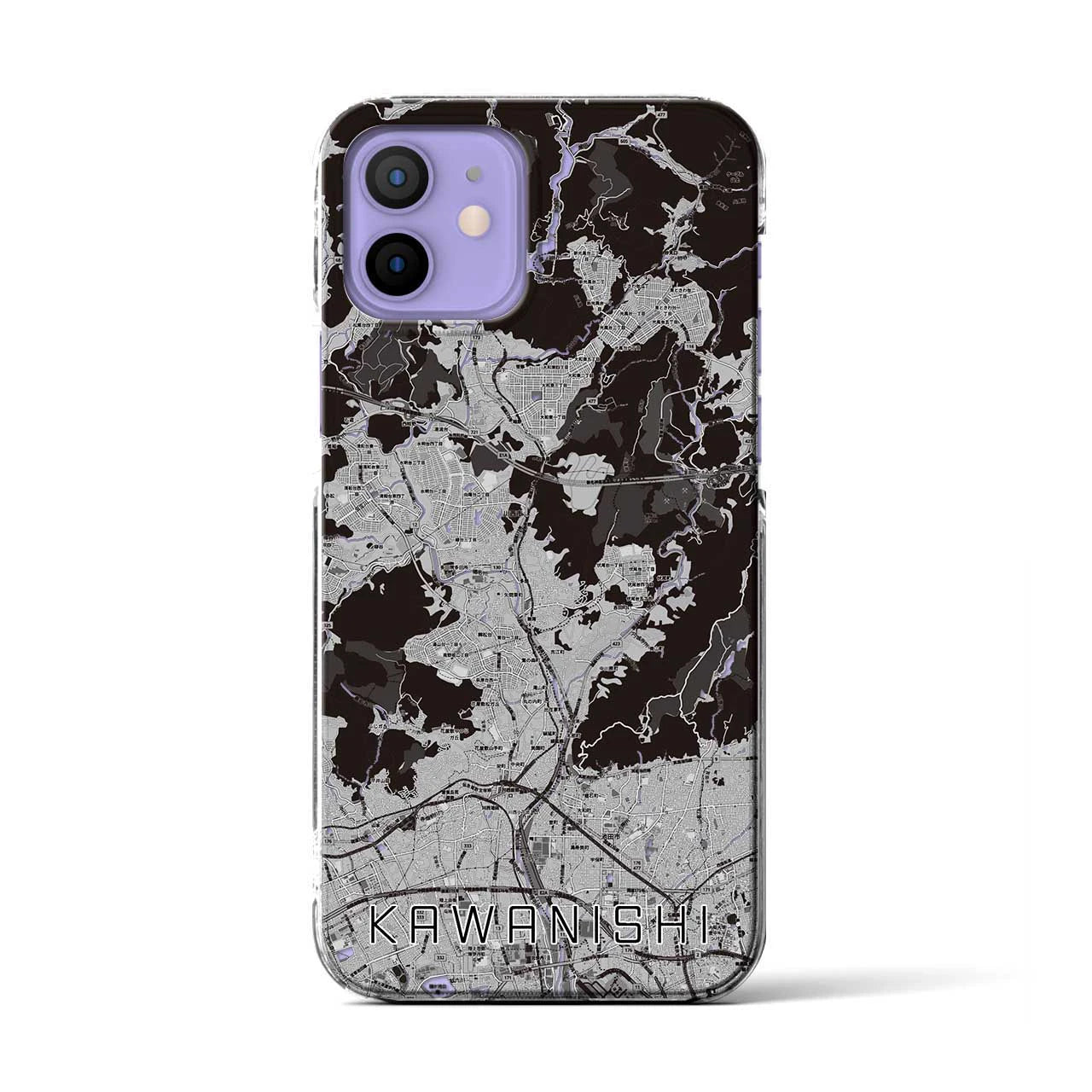 【川西(兵庫県)】地図柄iPhoneケース(クリアタイプ)