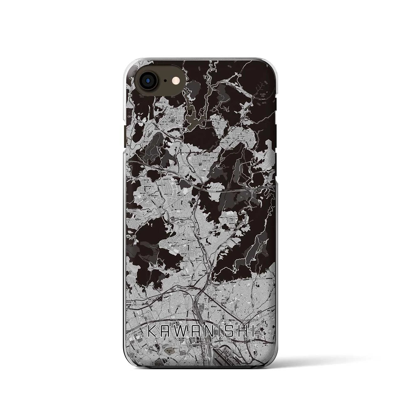 【川西(兵庫県)】地図柄iPhoneケース(クリアタイプ)