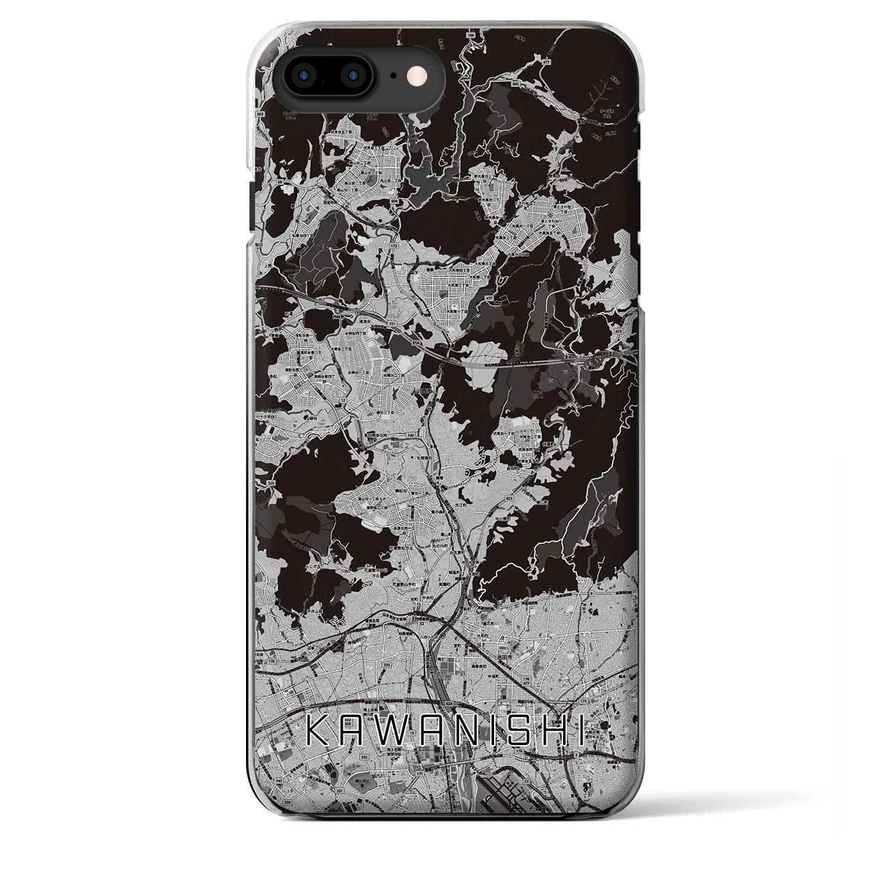 【川西(兵庫県)】地図柄iPhoneケース(クリアタイプ)