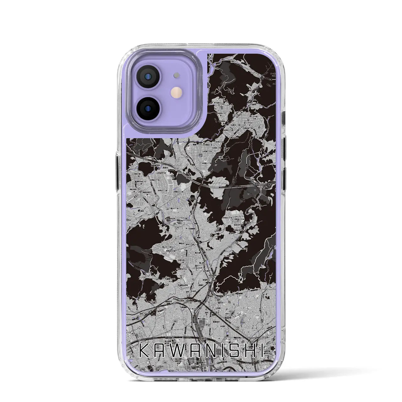【川西(兵庫県)】地図柄iPhoneケース(MagSafeタイプ)
