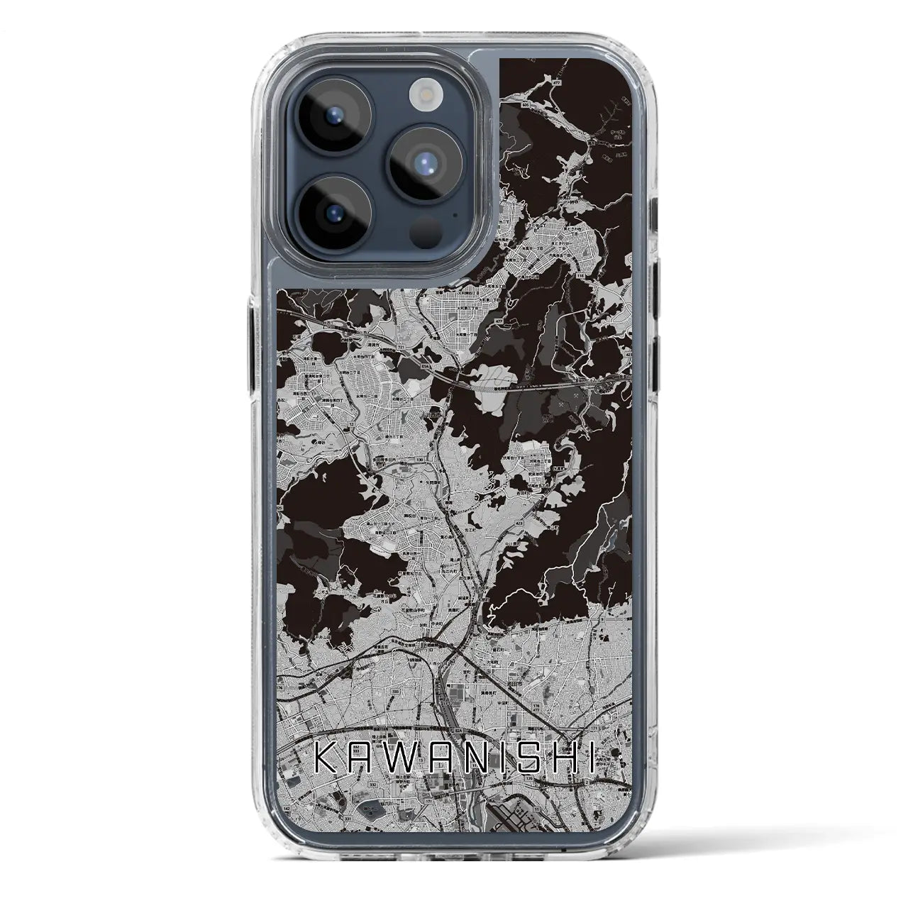 【川西(兵庫県)】地図柄iPhoneケース(MagSafeタイプ)