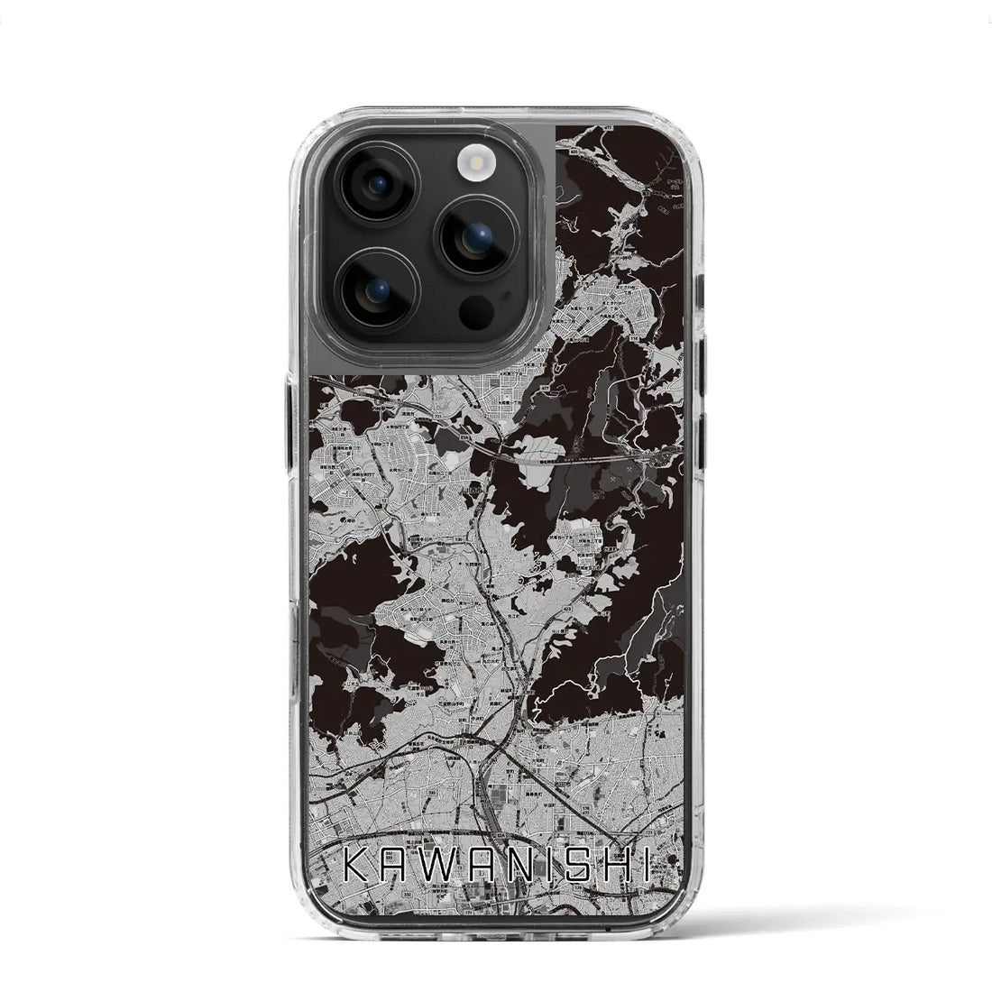 【川西(兵庫県)】地図柄iPhoneケース(MagSafeタイプ)