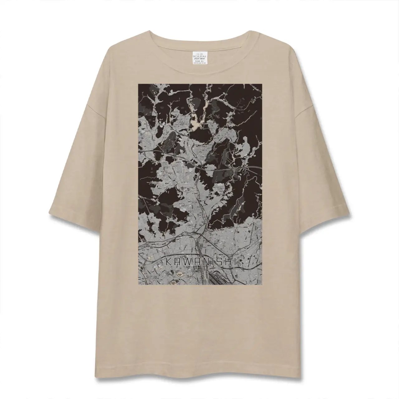 【川西(兵庫県)】地図柄ビッグシルエットTシャツ