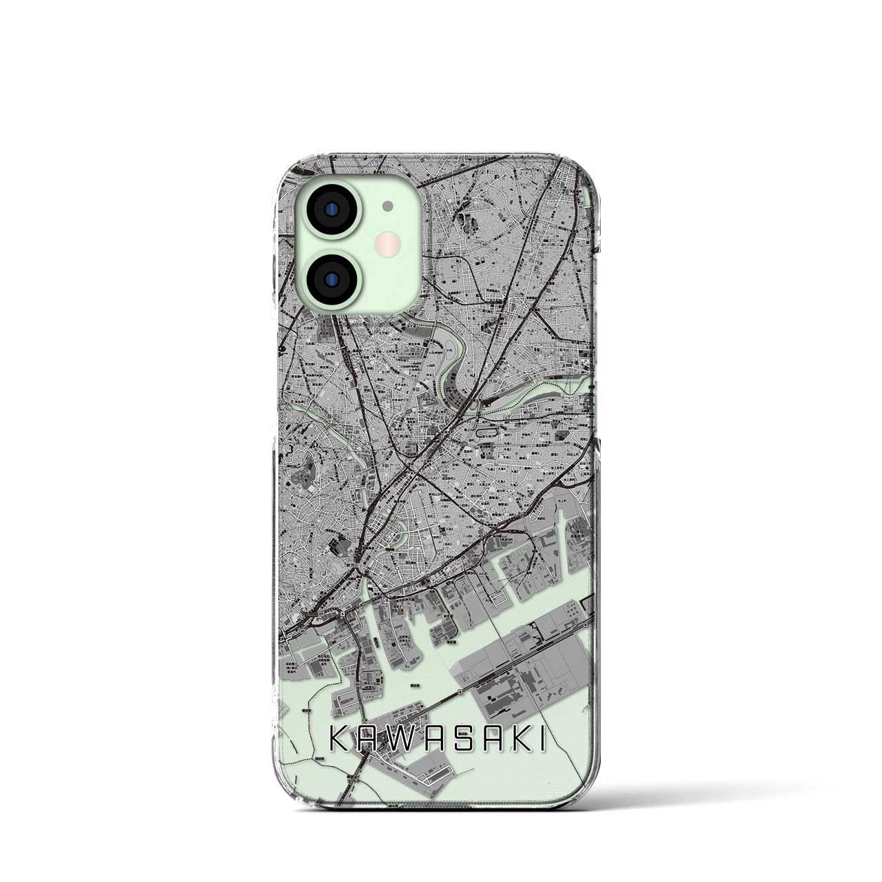 【川崎(神奈川県)】地図柄iPhoneケース(クリアタイプ)