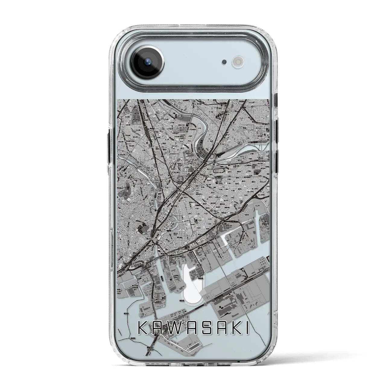 【川崎(神奈川県)】地図柄iPhoneケース(MagSafeタイプ)