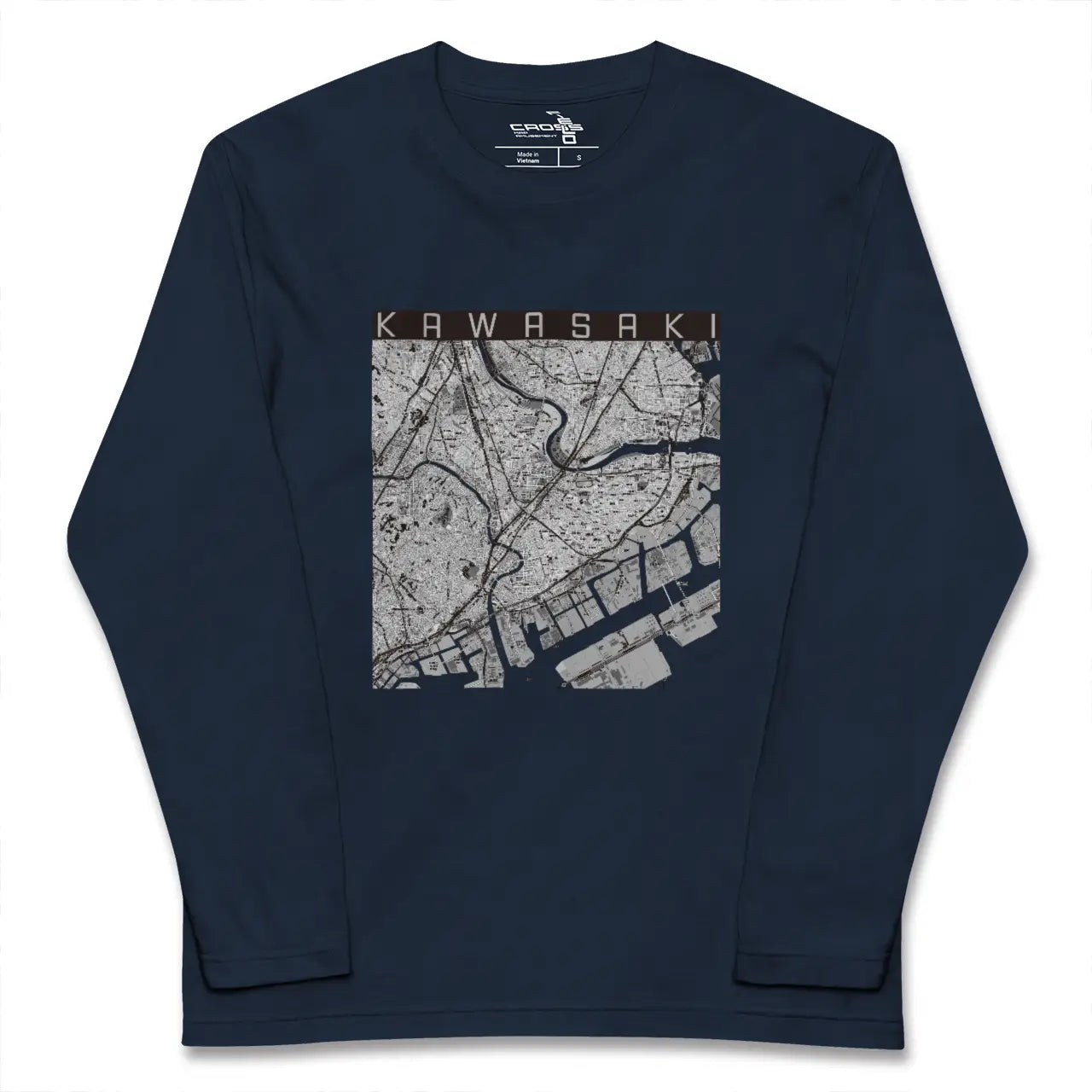 【川崎(神奈川県)】地図柄ロングスリーブTシャツ