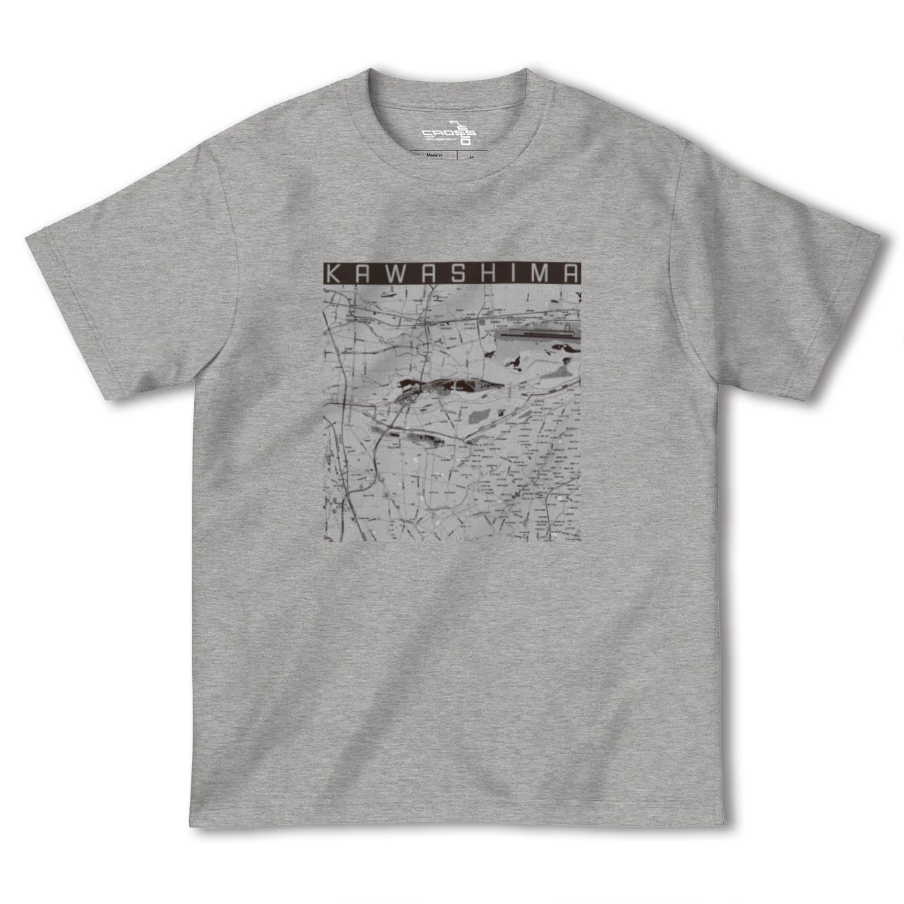 【川島(岐阜県)】地図柄ヘビーウェイトTシャツ