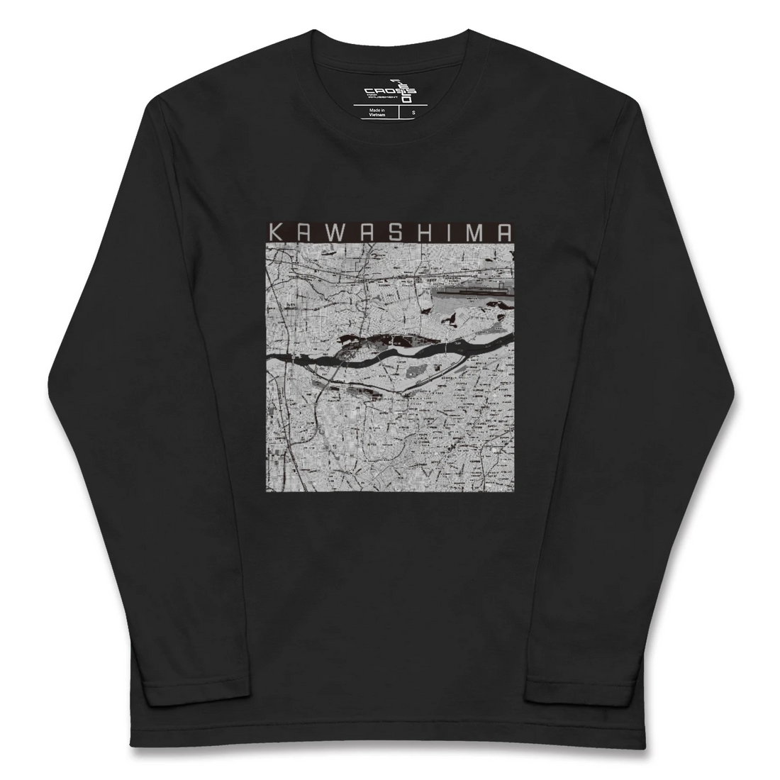 【川島(岐阜県)】地図柄ロングスリーブTシャツ