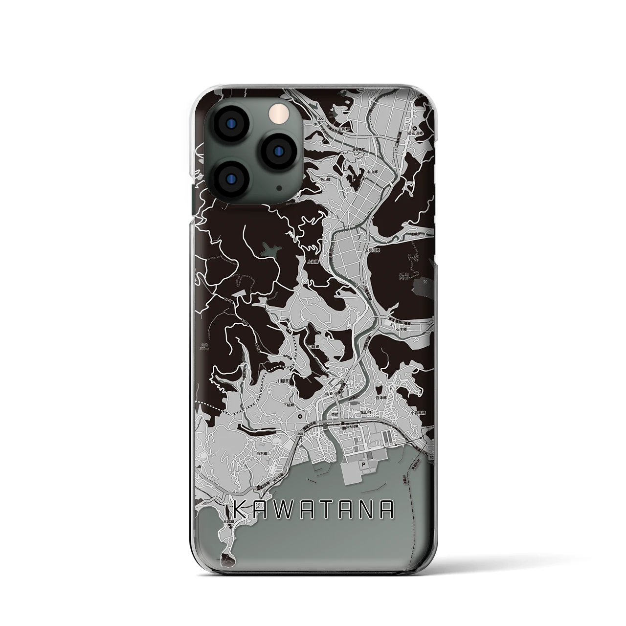 【川棚(長崎県)】地図柄iPhoneケース(クリアタイプ)
