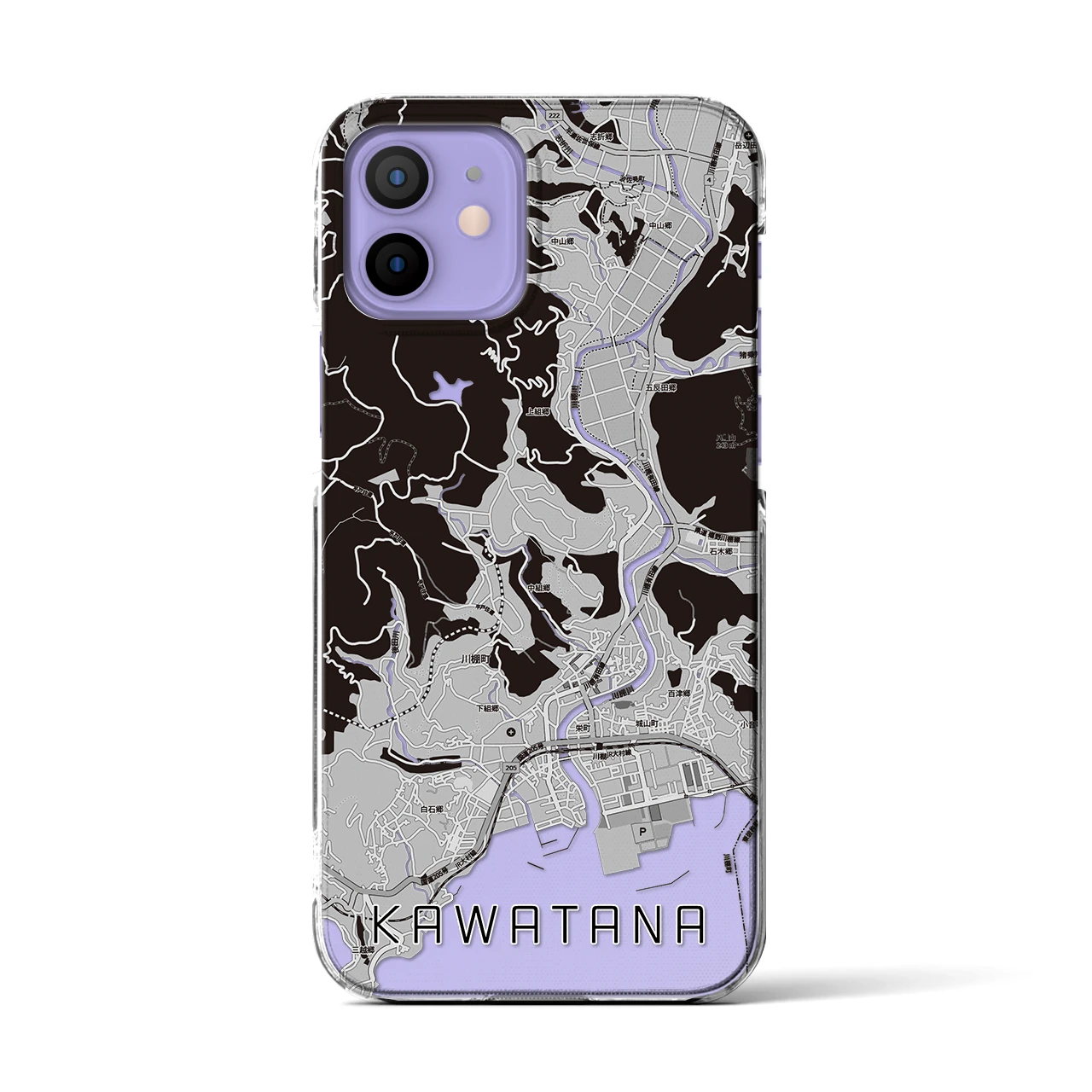 【川棚(長崎県)】地図柄iPhoneケース(クリアタイプ)
