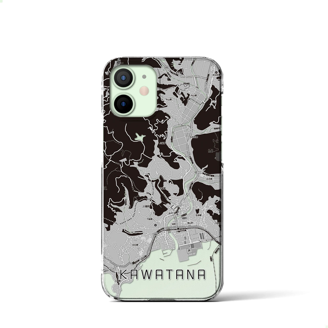 【川棚(長崎県)】地図柄iPhoneケース(クリアタイプ)