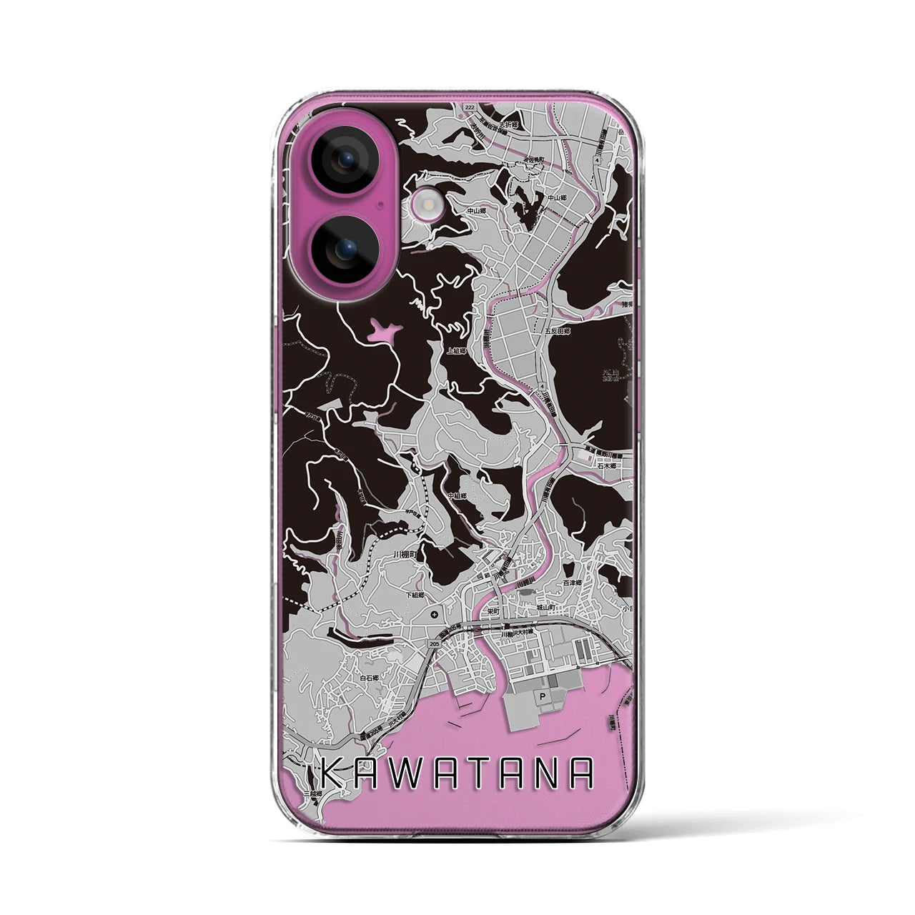 【川棚(長崎県)】地図柄iPhoneケース(クリアタイプ)